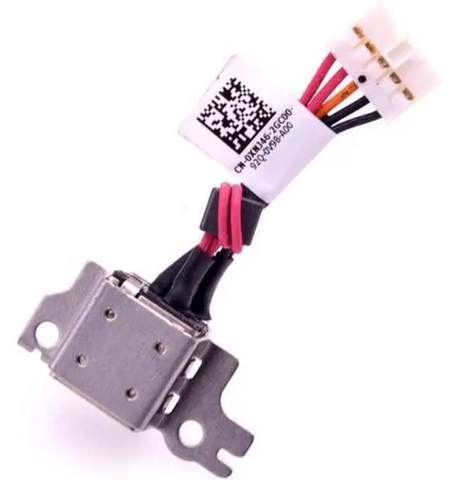 Main image of DC Jack Power Cable Charging Port Harness Replacement for Dell Latitude 3180 3189 P26T P26T001 P26T002 Chromebook 11 3180 3181 3189 CAV00 0XNJ46 XNJ46 DC30100ZI00 DC30100ZR00 DC30100ZS00 - OEM