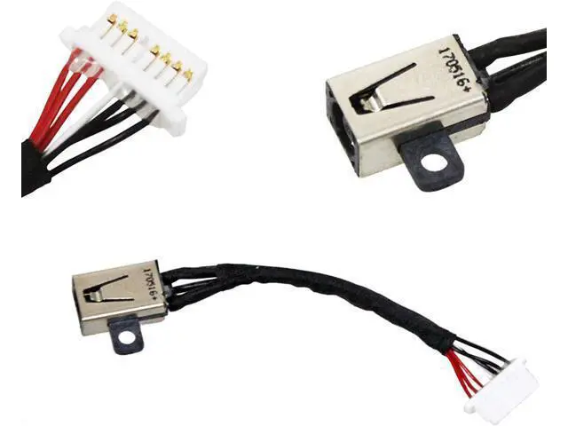 Alt view image 2 of 5 - Replacement DC Power Jack Harness Cable for Dell 13-5368 5378 7368 7378 7347 7348 7352 7353 15-5568 7569 7579 7570 17 7778 PF8JG 0PF8JG 450.07R03.000 450.07R03.0021 450.07R03.0002