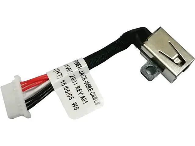Alt view image 4 of 5 - Replacement DC Power Jack Harness Cable for Dell 13-5368 5378 7368 7378 7347 7348 7352 7353 15-5568 7569 7579 7570 17 7778 PF8JG 0PF8JG 450.07R03.000 450.07R03.0021 450.07R03.0002