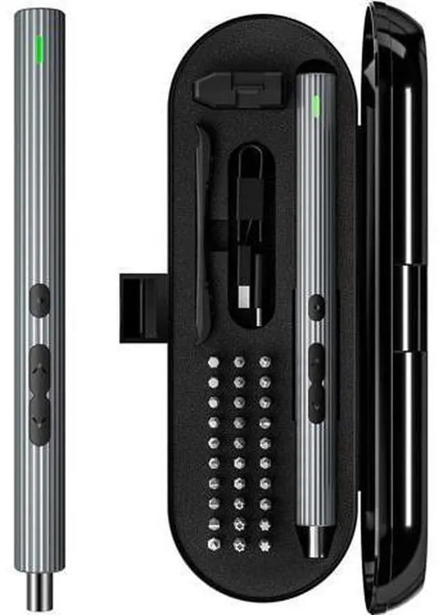 Main image of Kingsdun Precision Electric Screwdriver, Cordless Power Screwdriver Set with 30 Magnetic Bits, Electrical Screwdriver Rechargeable Repair Tool Kit for Watch Camera Drone Laptops Toys (36)