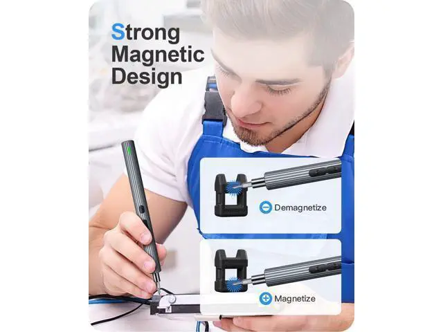 Alt view image 7 of 7 - Kingsdun Precision Electric Screwdriver, Cordless Power Screwdriver Set with 30 Magnetic Bits, Electrical Screwdriver Rechargeable Repair Tool Kit for Watch Camera Drone Laptops Toys (36)