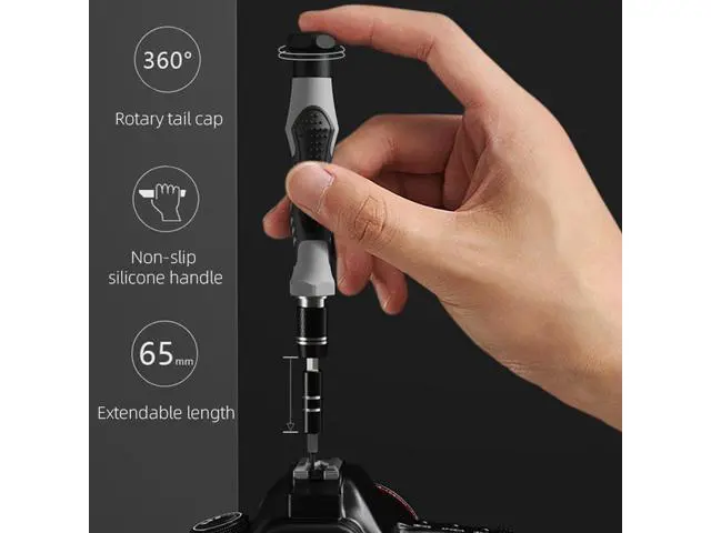 Alt view image 6 of 7 - 132 in 1 Small Precision Screwdriver Set,Upgraded Repair Tool Kit(with 108 Magnetic Screwdriver Bits),Color Coded Screwdriver Set with Extension Rod Kit for Phone, Computer, Tablet, Watch