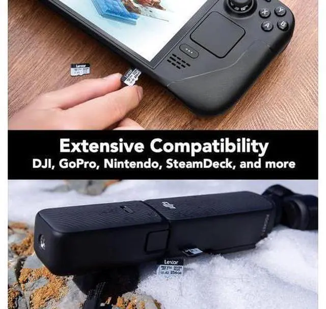Alt view image 5 of 6 - Dual-Slot USB-A/C Reader, 205MB/s Transfer Speed, Supports SD and microSD Cards +256GB Professional Silver Plus microSDXC Memory Card w/SD Adapter, UHS-I, C10, U3, V30, Full-HD (LMSSIPL256G-B2ANU)