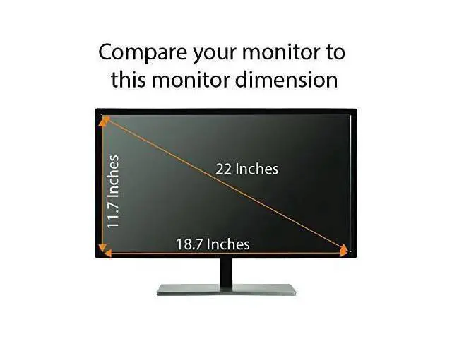 Alt view image 6 of 7 - Anti Blue Light Screen Protector, Anti Glare, (3 Pack) for 22 Inches (Screen Measured Diagonally) Desktop Monitor. Filter Out Blue Light and Relieve Computer Eye Strain to Help You Sleep Better