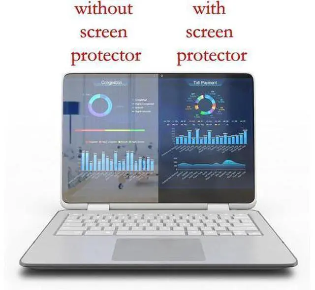 Alt view image 3 of 7 - Anti-Glare and Anti Finger Print Screen Protector (3 Pack) for 22 Inches Widescreen Desktop Monitor