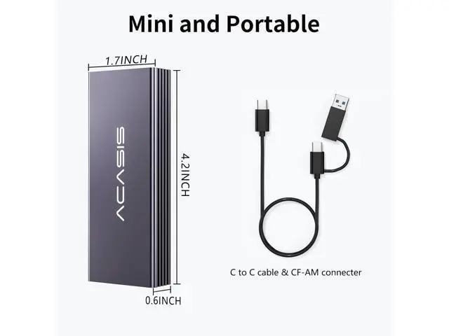 Alt view image 7 of 7 - USB C 3.2 SSD Enclosure for Apple SSD 12+16 PIN MacBook Pro,MacBook Air, Mac Pro, iMac from 2013 to 2017 A1465 A1466 A1502 SSDMacBook SSD Enclosure with M.2 NVMe Adapter