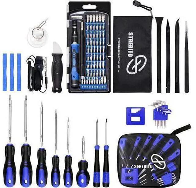 Main image of 79 in 1 Precision Screwdriver Set with Anti Static Wrist Strap and Reversible Screwdriver Set 17-Piece Bundle, Screw Driver Set for Electronics Repair and Home Improvement