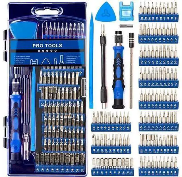 Main image of Precision Screwdriver Set 124-Piece + Anti Static Wrist Strap Bundle, Electronics Repair Toolkit for Computer, iPhone, Laptop, Cell Phone, Macbook, PS4/5, Tablet