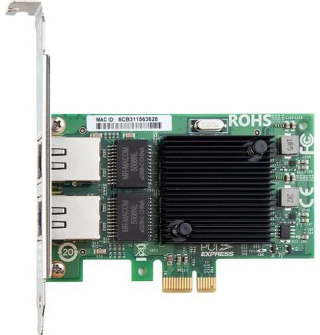 Alt view image 4 of 5 - 1.25G Gigabit Ethernet Server Adapter Network Card, with Intel 82571 Controller, Dual RJ45 Ports, Support Windows/Centos/RHEL/Ubuntu/Debian/Freebsd/VMware