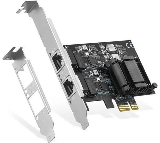 Main image of 2 Ports 2.5G PCIe Network Adapter, RTL8125B LAN Controller 2500/1000/100Mbps Binardat Ethernet RJ45 NIC Card Support PXE for Windows/Linux
