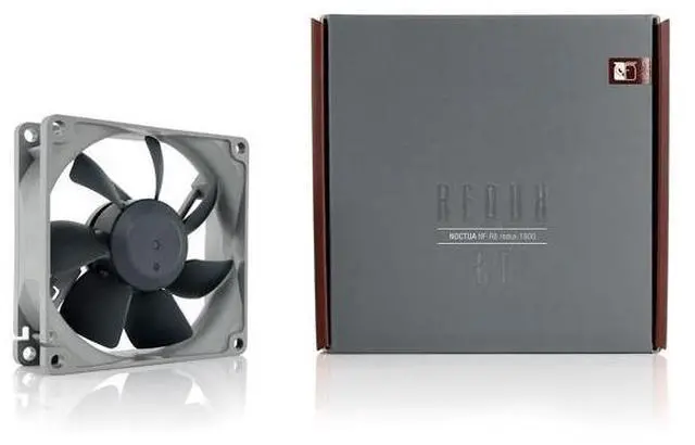 Alt view image 3 of 4 - NF-R8 redux-1800, High Performance Cooling Fan, 3-Pin, 1800 RPM (80mm, Grey) (Pack of 2)