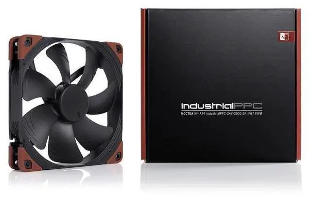 Alt view image 5 of 7 - NF-A14 iPPC-24V-2000 SP IP67 PWM, Heavy Duty Cooling Fan, 4-Pin, 2000 RPM, 24V Version (140mm, Black)