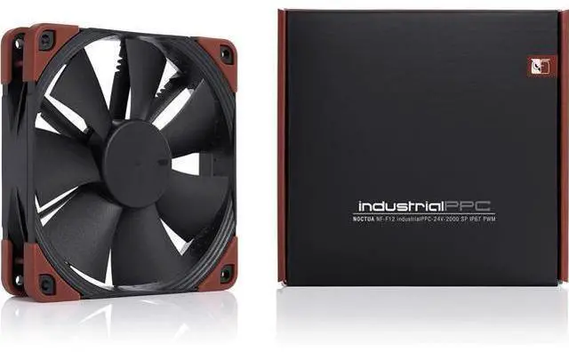 Alt view image 5 of 7 - NF-F12 iPPC-24V-2000 SP IP67 PWM, Heavy Duty Cooling Fan, 4-Pin, 2000 RPM, 24V Version (120mm, Black)