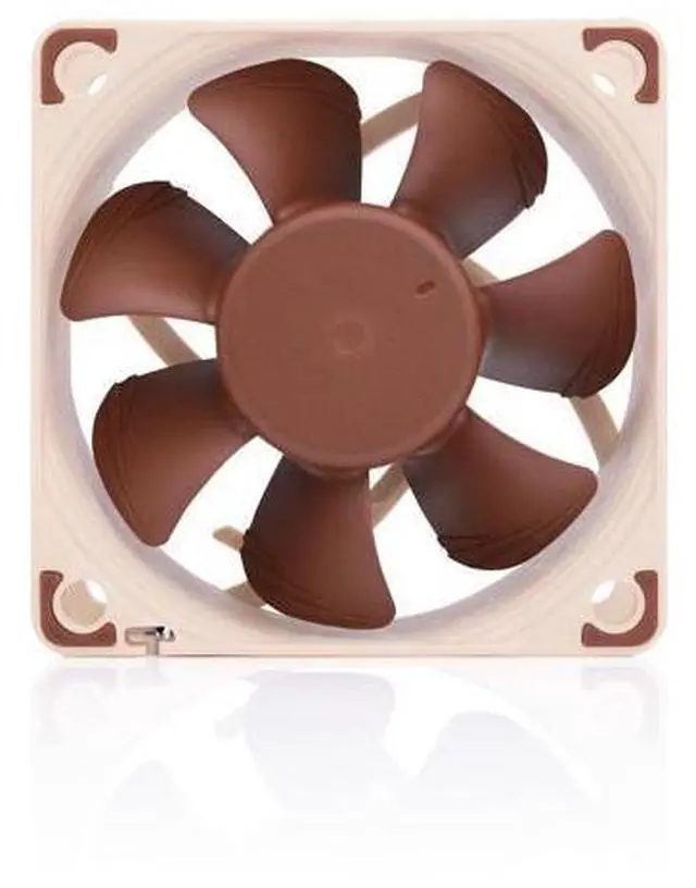 Alt view image 3 of 6 - NF-A6x25 5V, Premium Quiet Fan, 3-Pin, 5V Version (60mm, Brown) (Pack of 2)