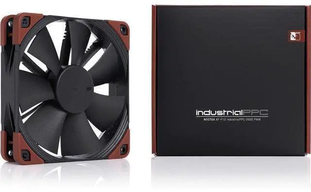 Alt view image 5 of 7 - NF-F12 iPPC-2000 PWM, Heavy Duty Cooling Fan, 4-Pin, 2000 RPM (120mm, Black)