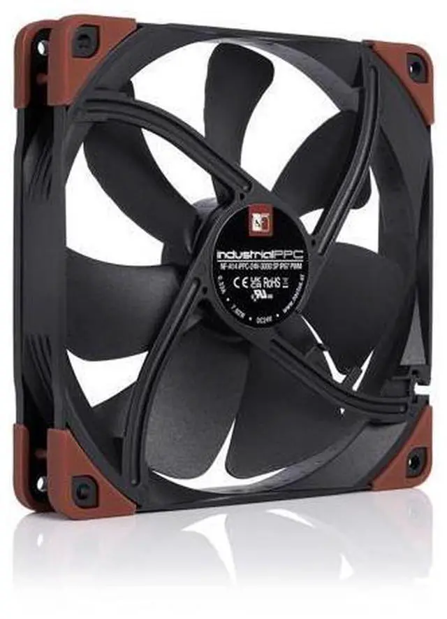 Alt view image 2 of 7 - NF-A14 iPPC-24V-3000 SP IP67 PWM, Heavy Duty Cooling Fan, 4-Pin, 3000 RPM, 24V Version (140mm, Black)