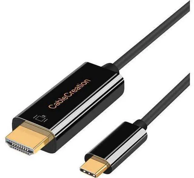 Main image of USB C to HDMI Cable, CableCreation 6 FT 3-Pack USB Type C to HDMI Cable,Compatible with MacBook Pro 2019/2018, MacBook Air/iPad Pro/Mac Mini 2018, XPS 15, Yoga 920, S9 / S10, Black
