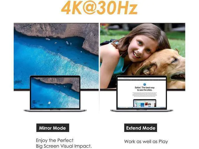 Alt view image 2 of 5 - USB C to HDMI Cable, CableCreation 6 FT 3-Pack USB Type C to HDMI Cable,Compatible with MacBook Pro 2019/2018, MacBook Air/iPad Pro/Mac Mini 2018, XPS 15, Yoga 920, S9 / S10, Black
