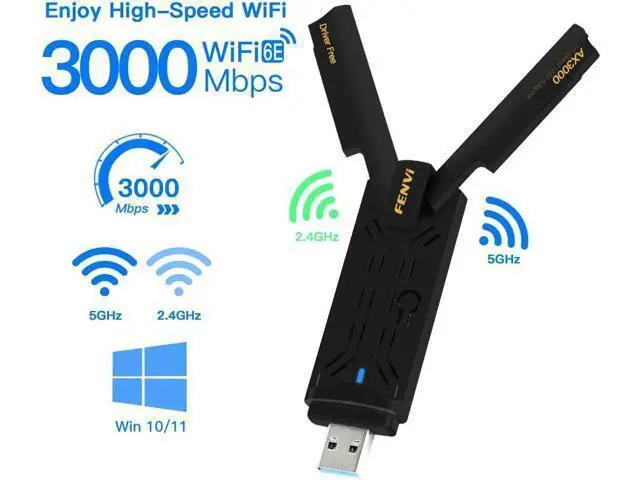 Alt view image 2 of 7 - AXE3000Pro AX210NGW WiFi 6E PCI-E Network Card Tri-Band BT5.2 Wireless Gigabit 802.11ax ac 6GHz 5GHz 2.4GHz MU-MIMO for Desktop PC PCIe WiFi Adapter Windows 10/11 with 1.2m SMA High Gain Antenna