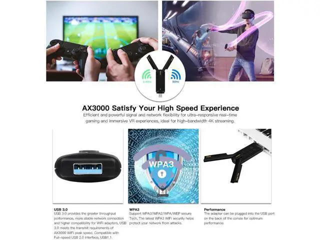 Alt view image 7 of 7 - AXE3000Pro AX210NGW WiFi 6E PCI-E Network Card Tri-Band BT5.2 Wireless Gigabit 802.11ax ac 6GHz 5GHz 2.4GHz MU-MIMO for Desktop PC PCIe WiFi Adapter Windows 10/11 with 1.2m SMA High Gain Antenna