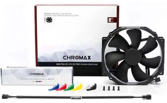 Alt view image 2 of 5 - NF-A15 HS-PWM chromax.Black.swap, Premium Quiet Fan, 4-Pin (140mm, Black)