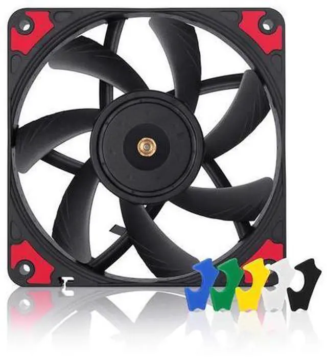 Main image of NF-A12x15 PWM chromax.Black.swap, Premium Quiet Slim Fan, 4-Pin (120x15mm, Black)