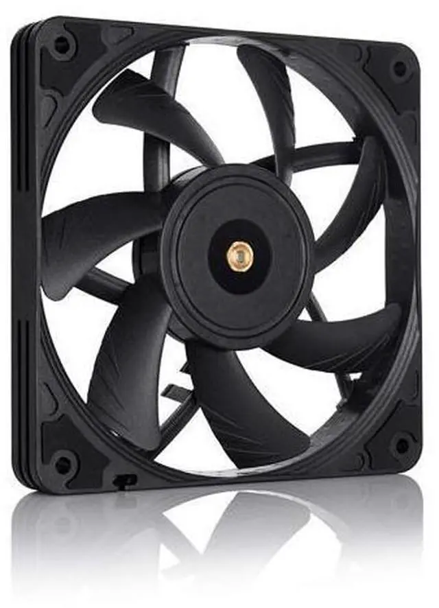 Alt view image 2 of 6 - NF-A12x15 PWM chromax.Black.swap, Premium Quiet Slim Fan, 4-Pin (120x15mm, Black)