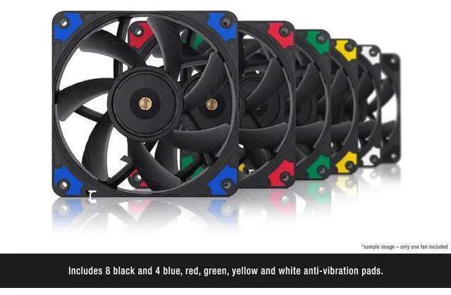 Alt view image 4 of 6 - NF-A12x15 PWM chromax.Black.swap, Premium Quiet Slim Fan, 4-Pin (120x15mm, Black)