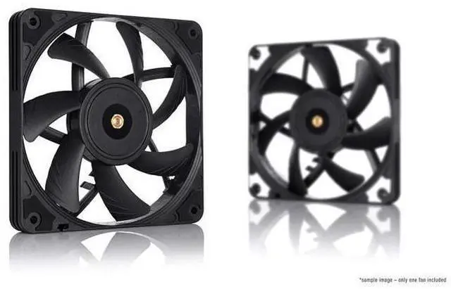 Alt view image 6 of 6 - NF-A12x15 PWM chromax.Black.swap, Premium Quiet Slim Fan, 4-Pin (120x15mm, Black)