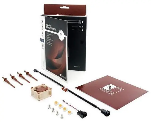 Alt view image 6 of 7 - NF-A4x20 5V, Premium Quiet Fan, 3-Pin, 5V Version (40x20mm, Brown) (Pack of 2)