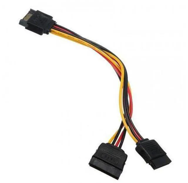 Alt view image 5 of 7 - HKCY SA-052 SATA II Hard Disk Power Male to 2 Female Splitter Y 1 to 2 Extension Cable