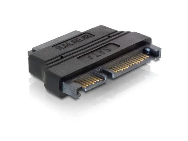 Alt view image 2 of 4 - SATA 22 /Male to slimline SATA 13 Female laptop CD-ROM convertor adapter SA-015
