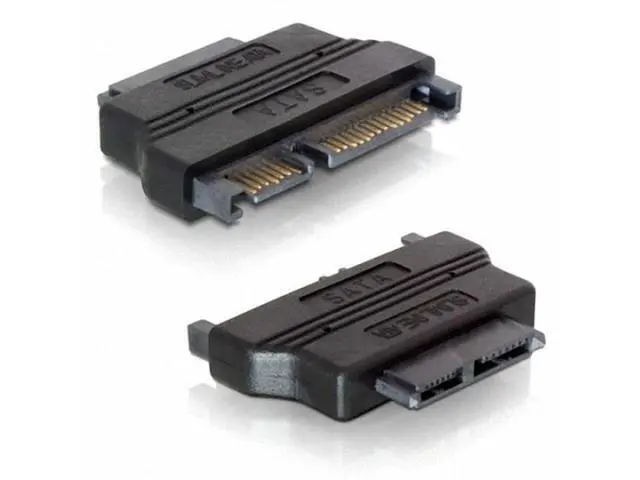 Alt view image 3 of 4 - SATA 22 /Male to slimline SATA 13 Female laptop CD-ROM convertor adapter SA-015