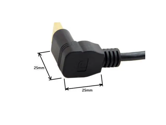 Alt view image 3 of 7 - DisplayPort Display Port Male to Female 90 Degree Down Angled Extension Cable
