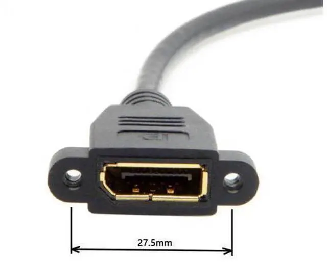 Alt view image 4 of 7 - DisplayPort Display Port Male to Female 90 Degree Down Angled Extension Cable