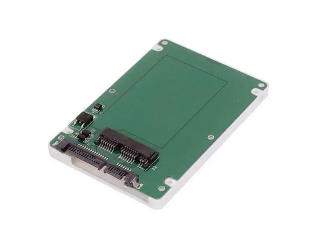 Alt view image 3 of 7 - SM 1.8" Micro SATA 16pin SSD to 2.5" SATA 22pin 7+15 hard disk case Enclosure White 7mm height