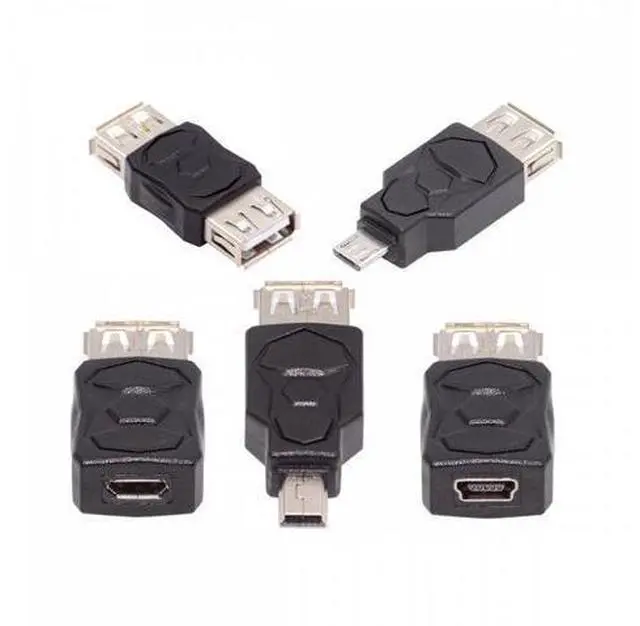 Main image of 5pcs/lot Micro USB 2.0 OTG Mini USB 5Pin Type-A Male to Female Data Charge Adapter