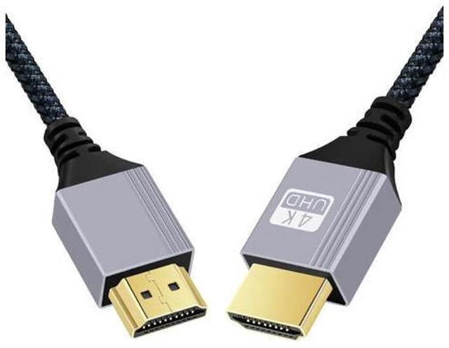 Main image of 0.3m HDMI 2.0 Male to HDMI Type-A Male 4K 60hz Cable with Sleeve Straight Connector for HDTV Computer Laptop Monitor