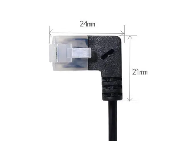 Alt view image 2 of 6 - 3.0M Ultra Slim Cat6 Ethernet Cable RJ45 Right Angled to Straight UTP Network Cable Patch Cord 90 Degree Cat6a Lan for Laptop Router TV BOX