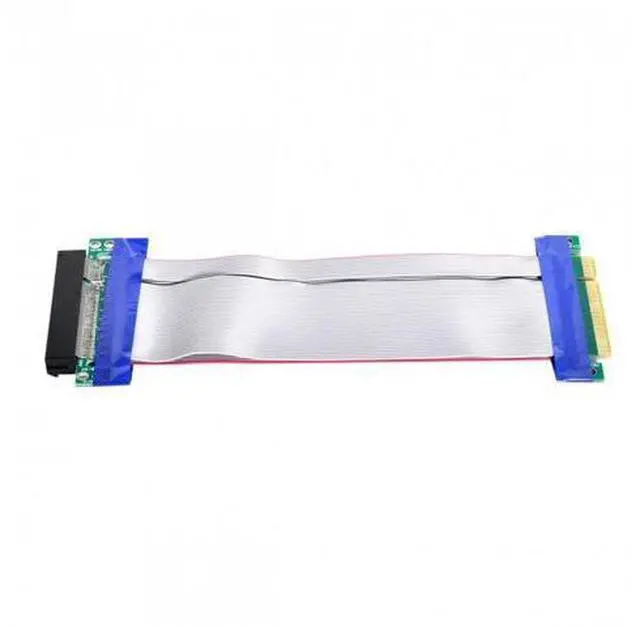 Main image of SM PCI-E Express 8X to 8x Male to Female Slot Riser Extender Card Ribbon Flexible Cable 20cm
