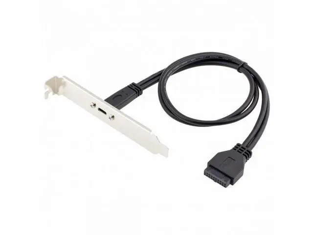 Alt view image 7 of 7 - 5Gbps Single Port USB 3.1 Type-C USB-C Female to USB 3.0 Motherboard 19pin Header Cable 40cm