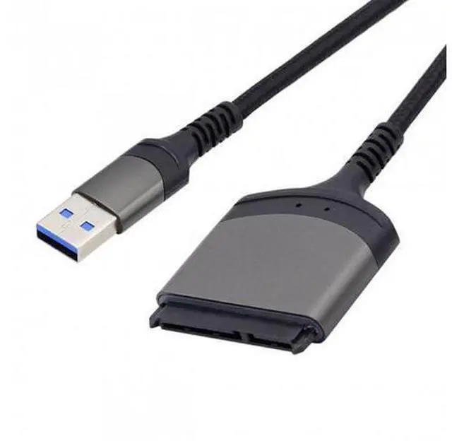 Alt view image 2 of 6 - HKCY U3-077-SL 5Gbps USB 3.0 Type-A to SATA 22 Pin Adapter Cable for 2.5" Hard Disk Driver SSD