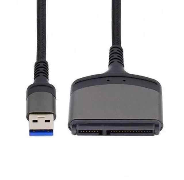 Alt view image 3 of 6 - HKCY U3-077-SL 5Gbps USB 3.0 Type-A to SATA 22 Pin Adapter Cable for 2.5" Hard Disk Driver SSD
