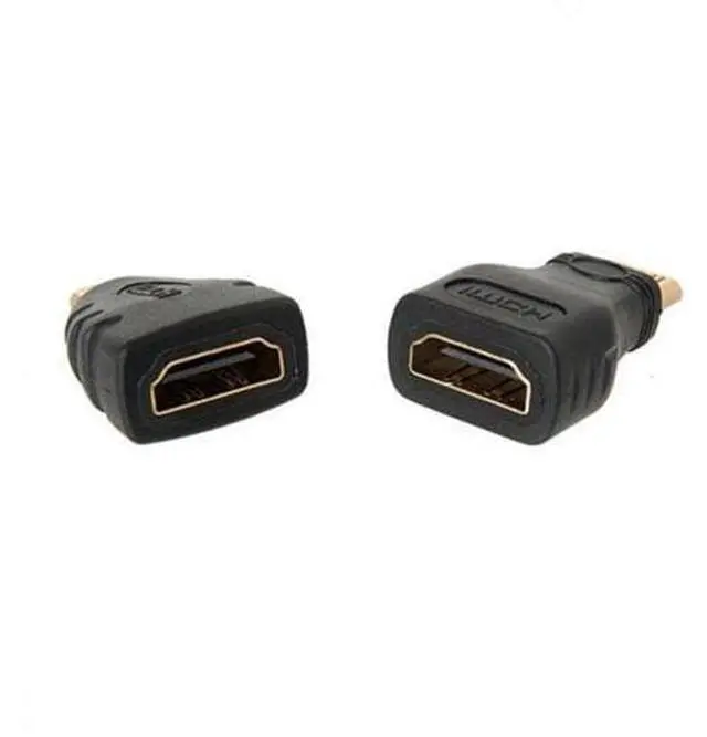 Alt view image 3 of 5 - SM HDMI Source to VGA Female Output Cable with Micro & Mini HDMI Adapter for Projector Monitor PC Laptop Black