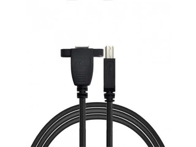 Alt view image 6 of 7 - CYSM Super Speed USB 3.0 Back Panel Mount B Female To Male B Type Extension Cable 0.5m