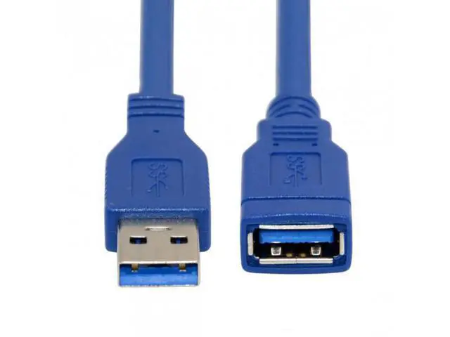 Alt view image 4 of 7 - SM USB 3.0 Type-A Male to Female Extension 1.0M Cable Blue 100cm
