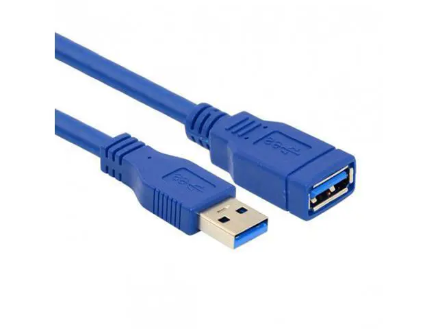 Alt view image 6 of 7 - SM USB 3.0 Type-A Male to Female Extension 1.0M Cable Blue 100cm