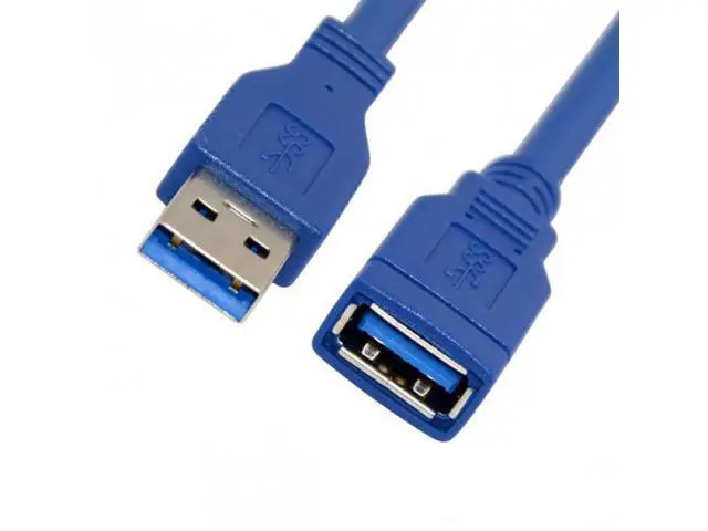 Alt view image 7 of 7 - SM USB 3.0 Type-A Male to Female Extension 1.0M Cable Blue 100cm