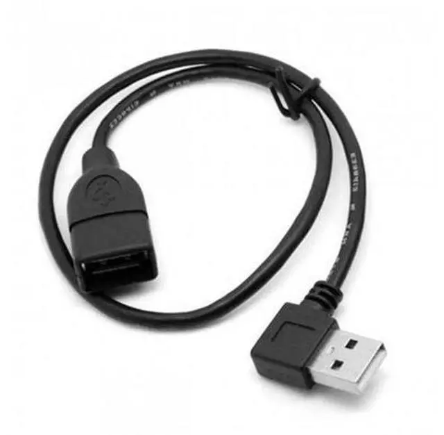 Main image of SM 480M USB 2.0 Left Angled 90 degree A type male to Female extension cable 40cm