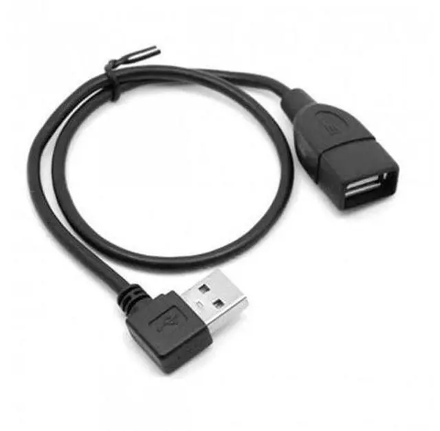 Alt view image 5 of 7 - SM 480M USB 2.0 Left Angled 90 degree A type male to Female extension cable 40cm